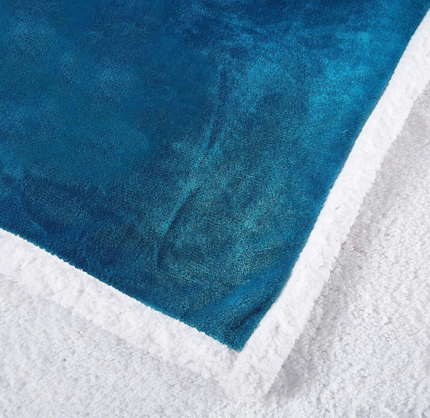 Rose Home Fashion Fuzzy Blanket - Teal （Brand New） - photo 3