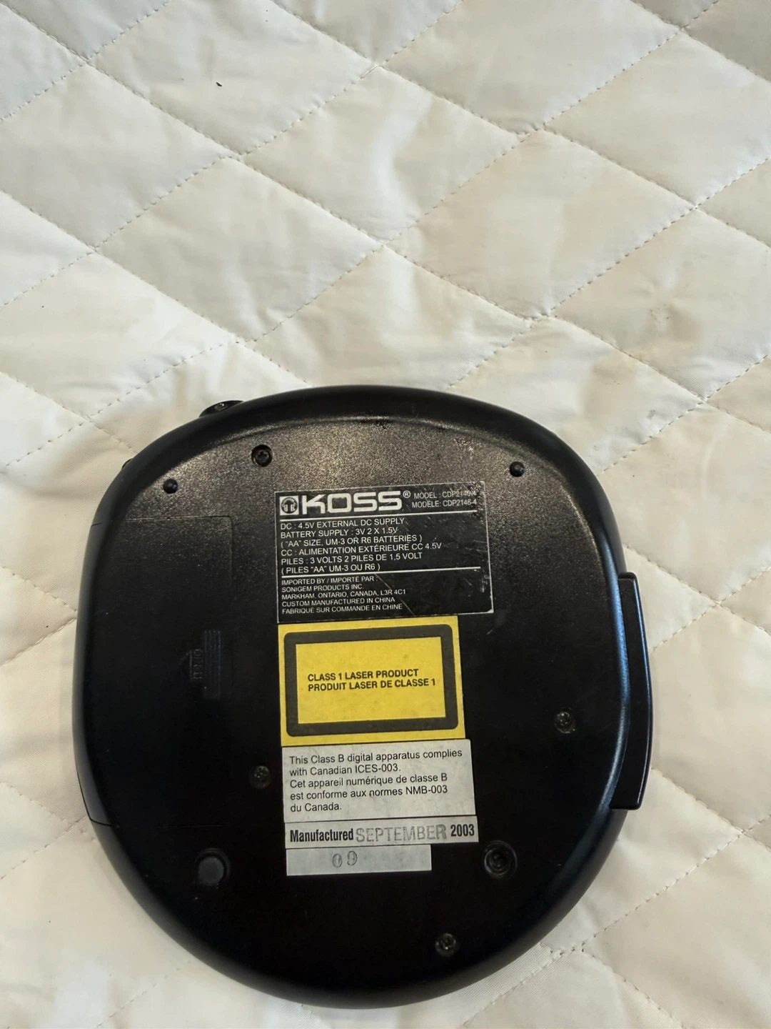 Koss CD Player AM/FM Tuner - photo 2