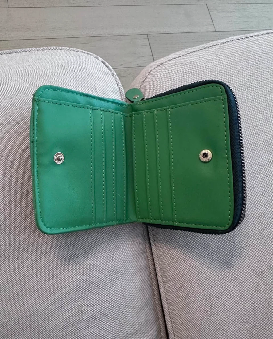 Green Quilted Zip Around Wallet - photo 2