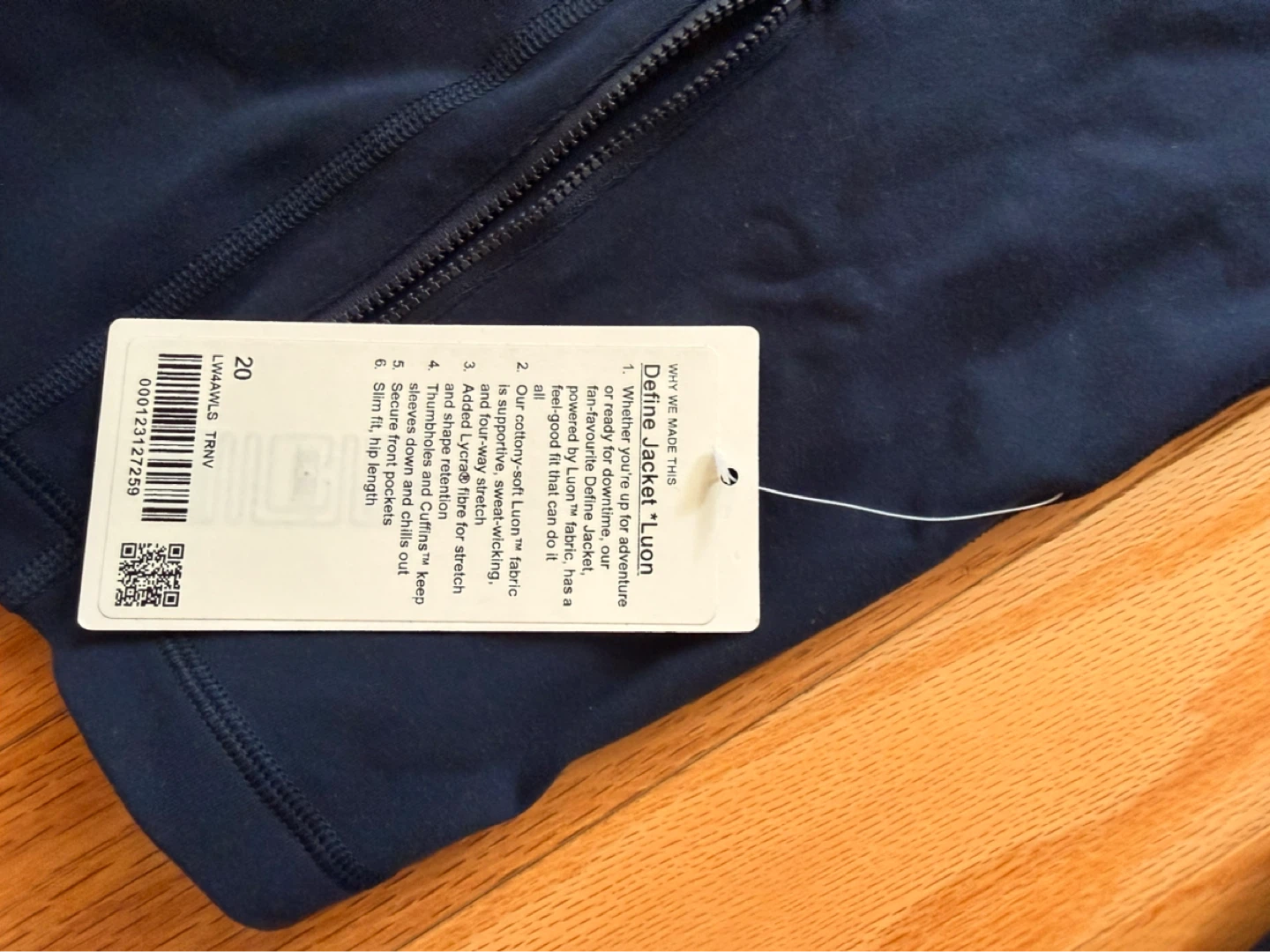 Lululemon Define Jacket Luon True Navy Size 20 - photo 5