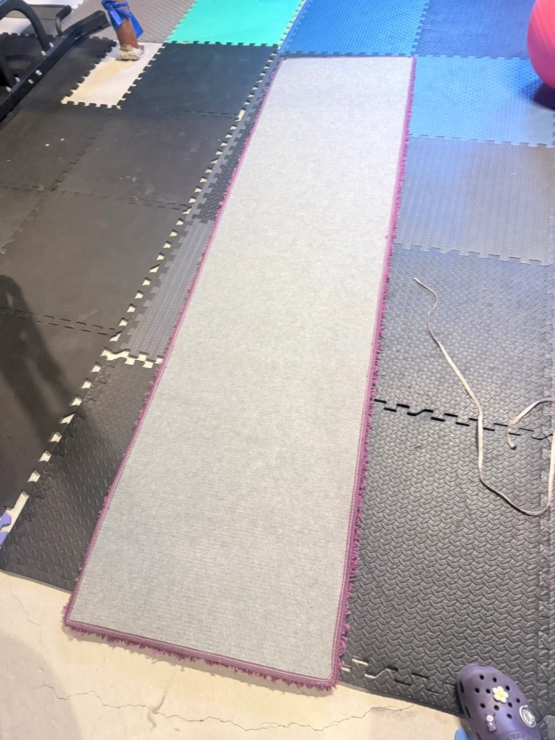 Purple Shaggy Runner Rug - photo 2