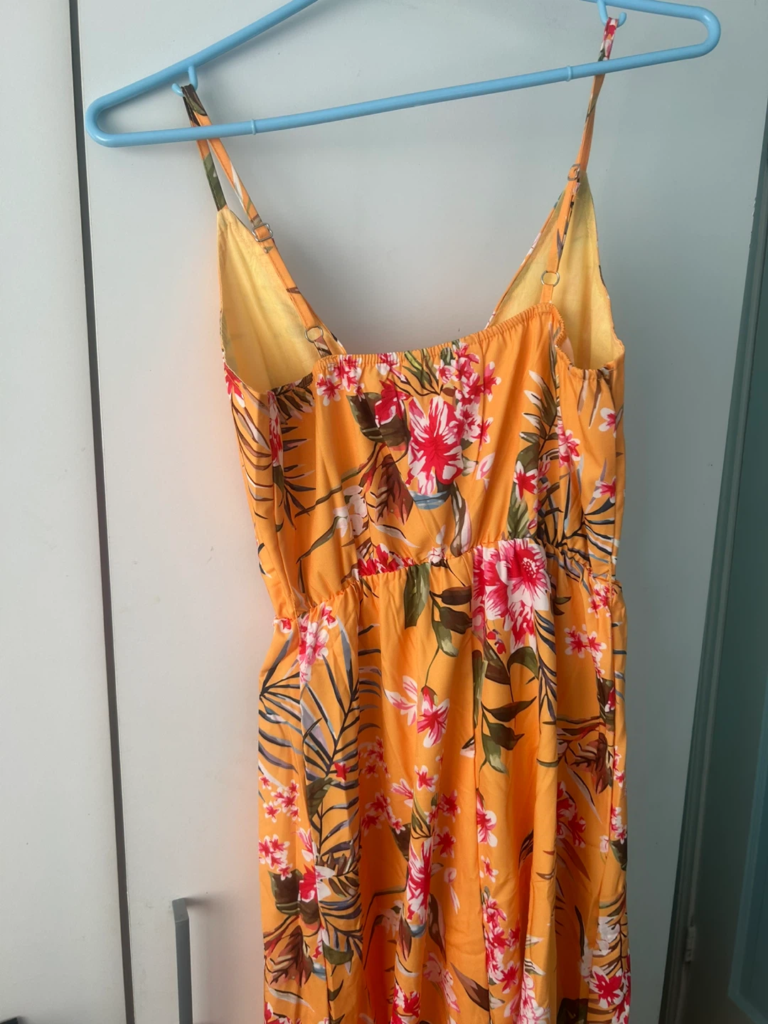 PatPat Women's Orange Floral Maxi Dress Size S - photo 2