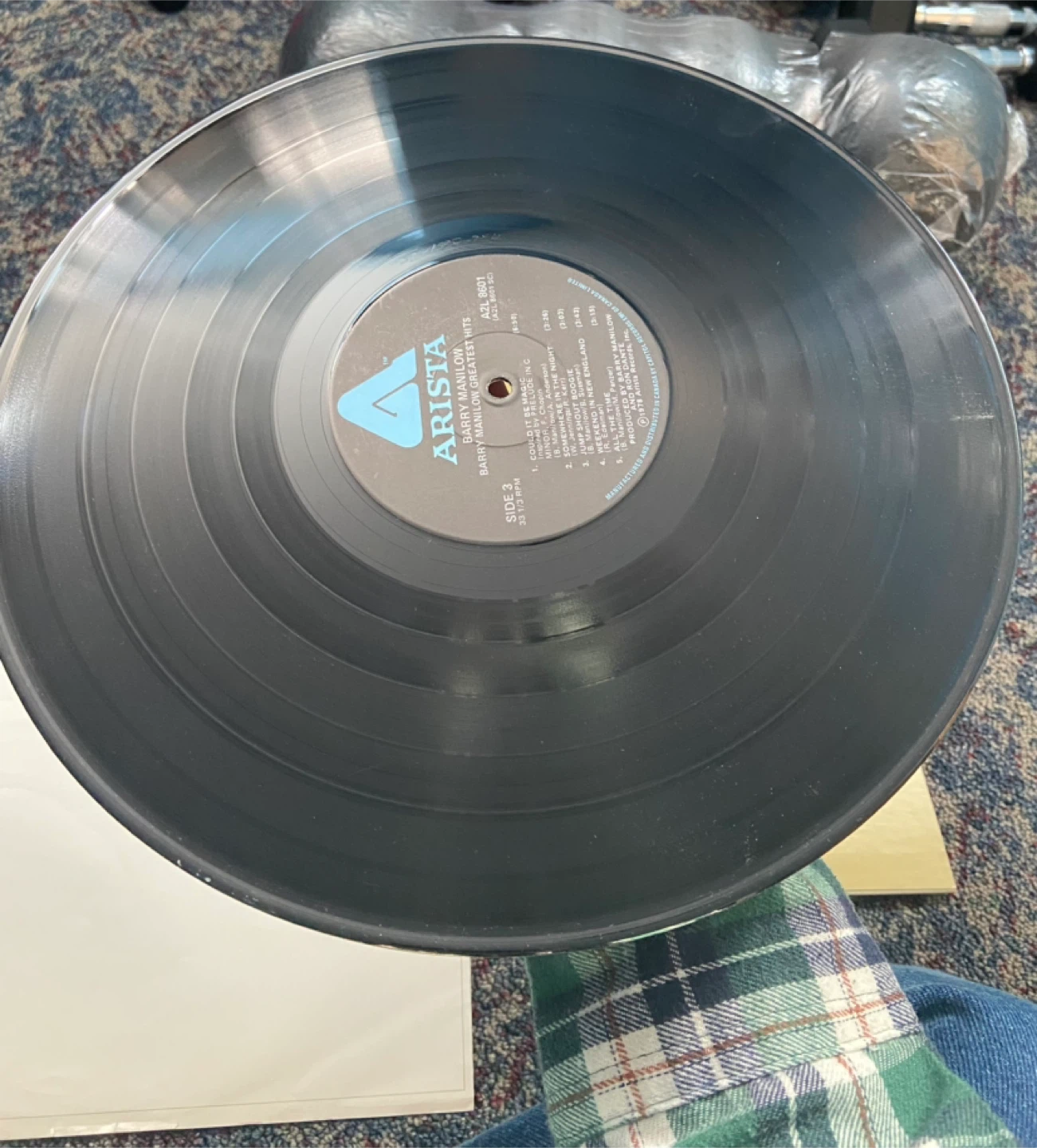 Barry Manilow Greatest Hits Vinyl Record Album - photo 4