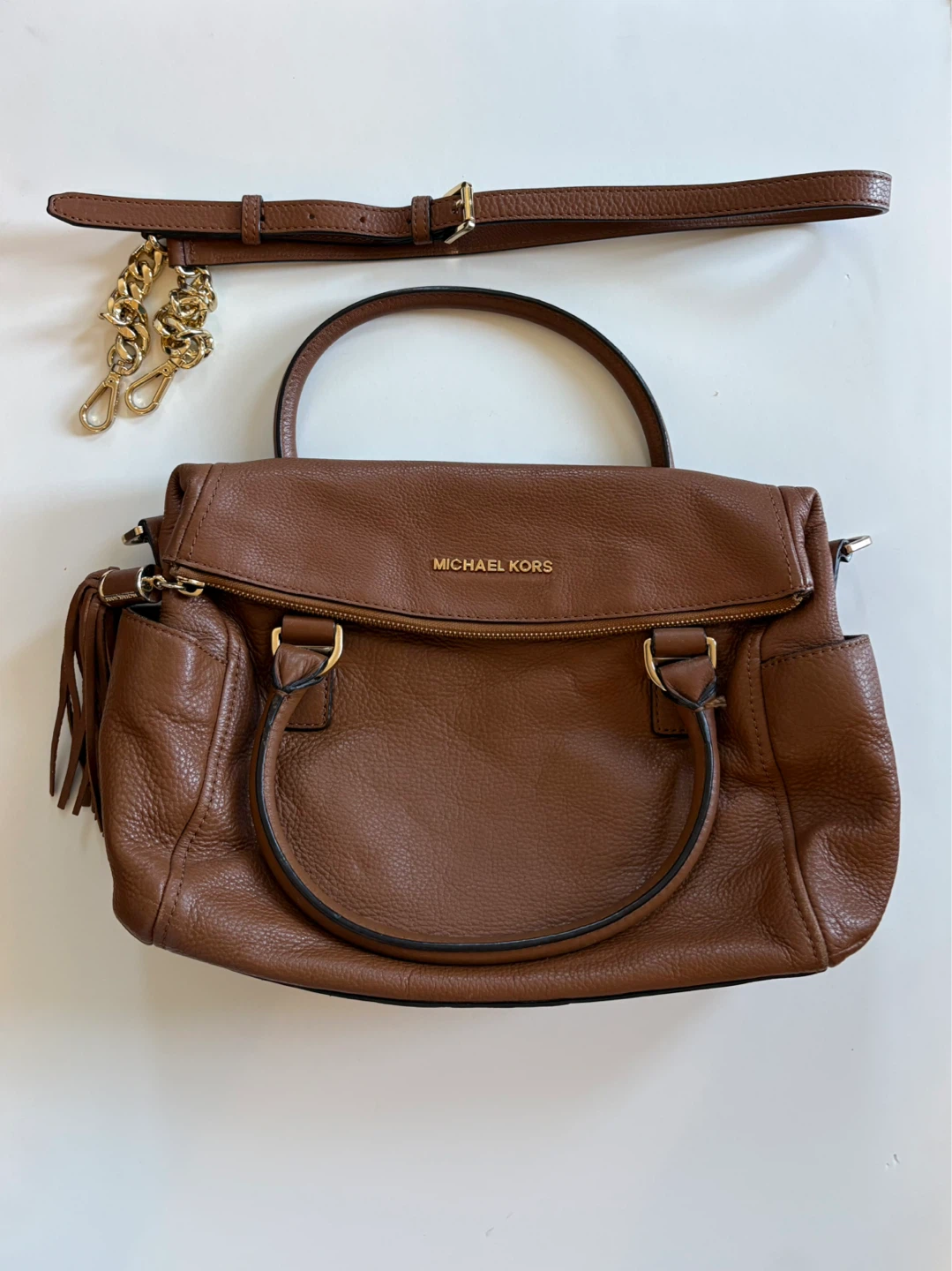 Michael Kors brown crossbody bag