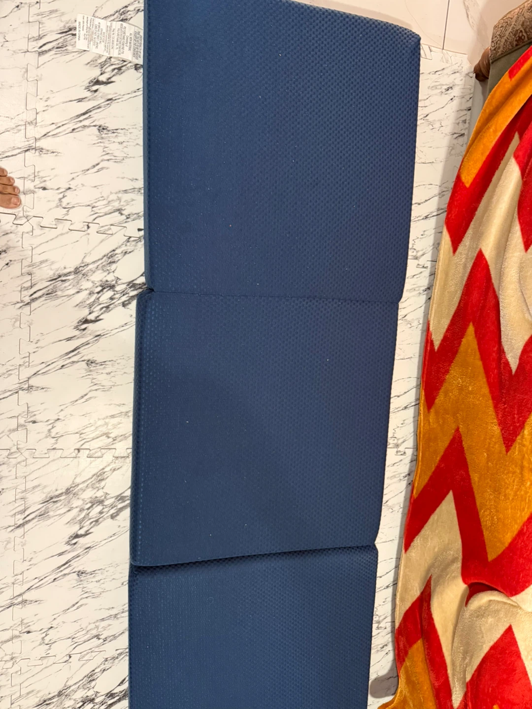 Navy Blue Tri-Fold Mattress - photo 3