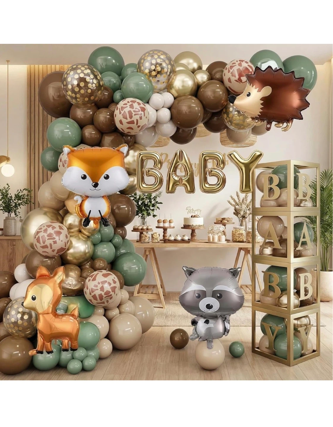 Baby Shower Decorations Kit – Balloon Arch Set (135 Pieces)