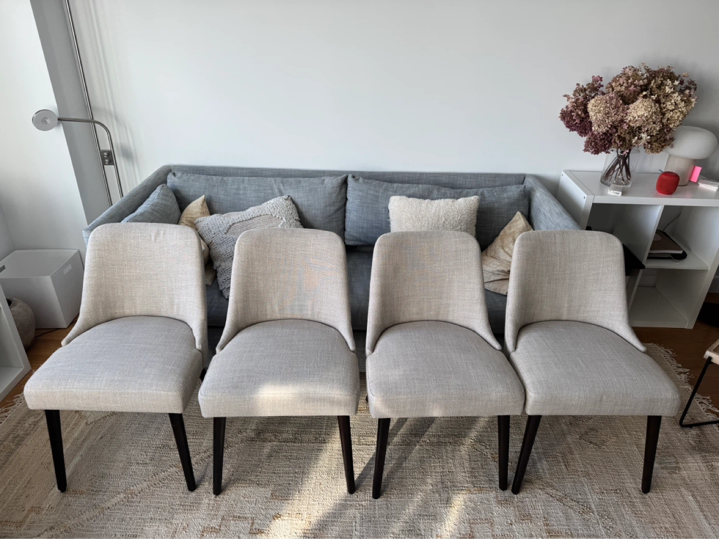Set of 4 Upholstered Dining Chairs - photo 2