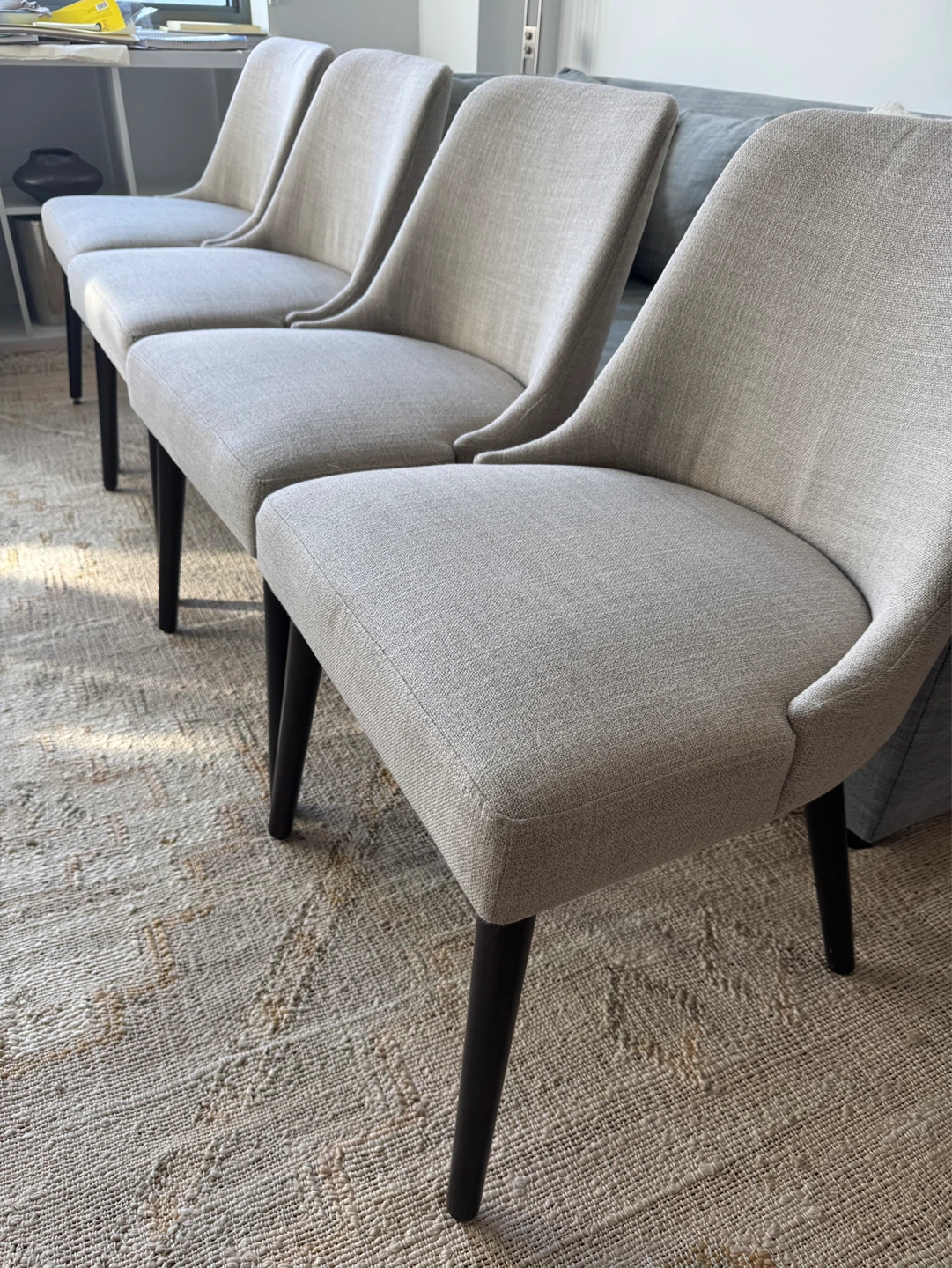 Set of 4 Upholstered Dining Chairs