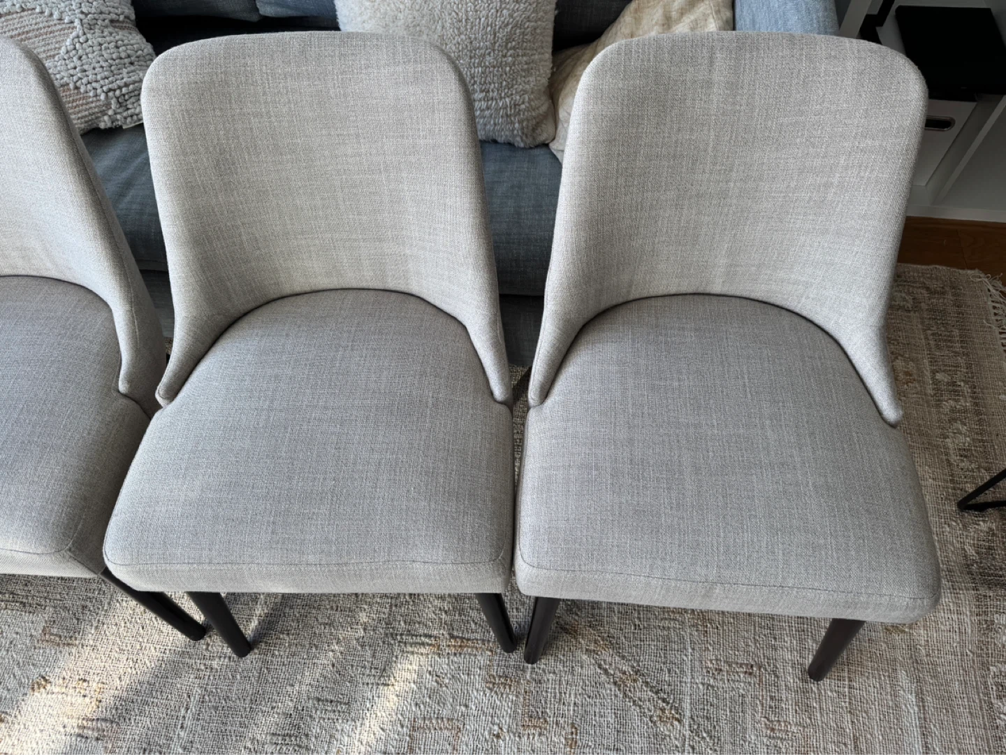 Set of 4 Upholstered Dining Chairs - photo 3