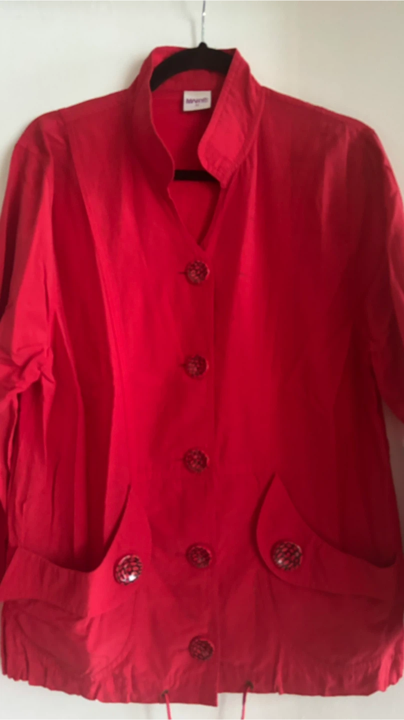 Red Jacket with Decorative Buttons - photo 2