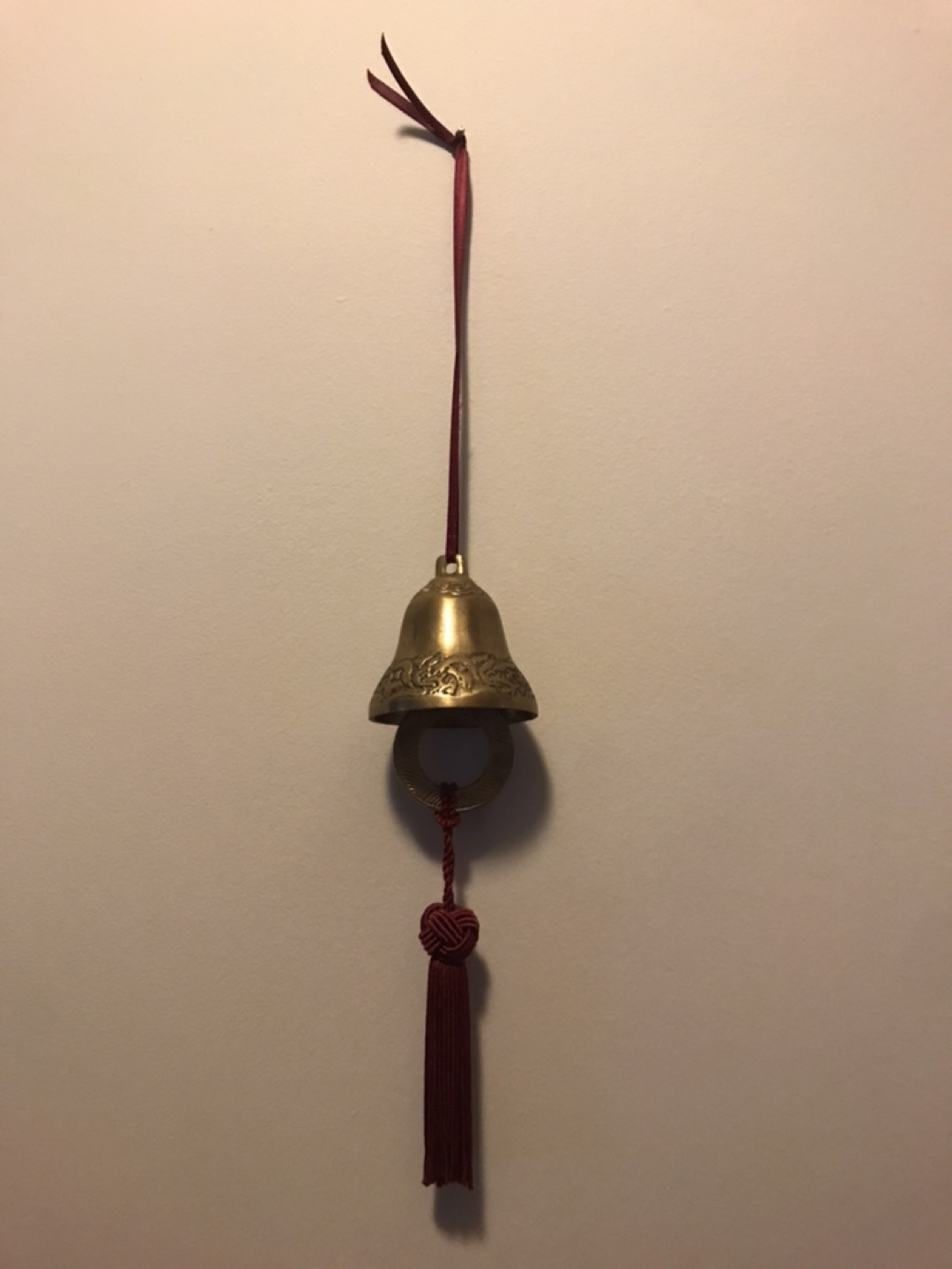 Brass Wind Chime Bell with Tassel - photo 2