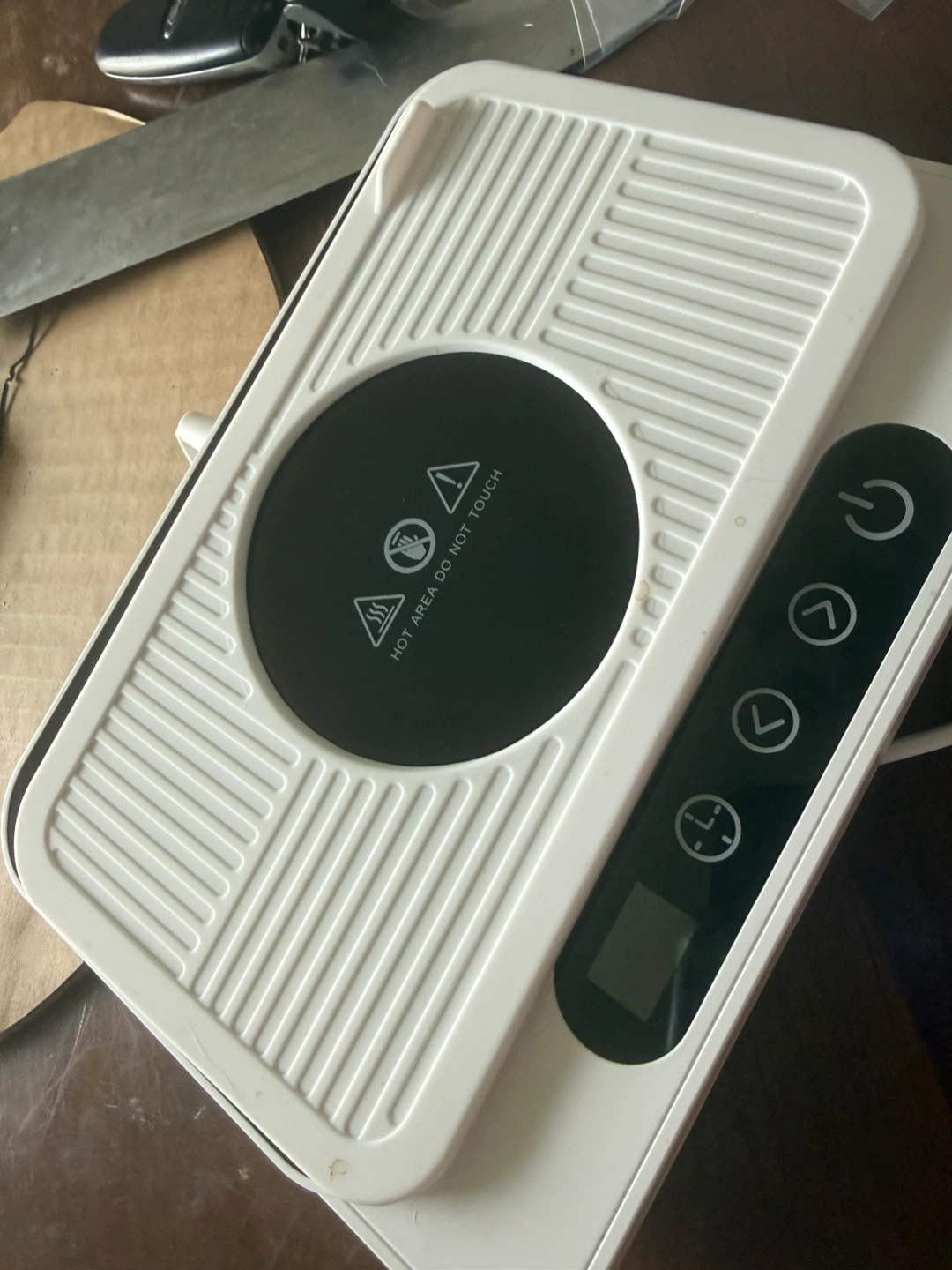 Electric Mug Warmer with Timer and Temperature Control