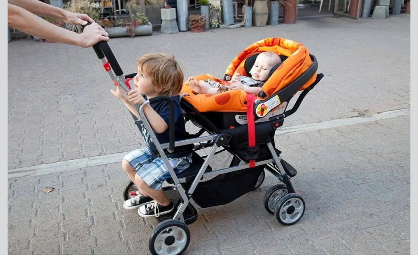 Joovy Caboose Tandem Stroller Orange - photo 4