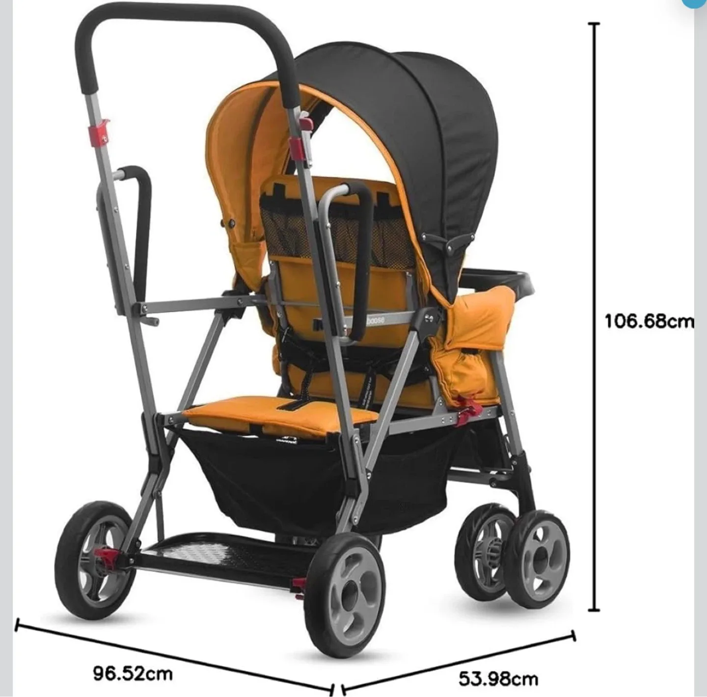 Joovy Caboose Tandem Stroller Orange - photo 3