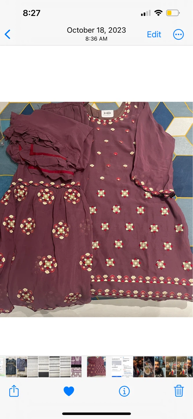 Black Embroidered Anarkali Suit - photo 3