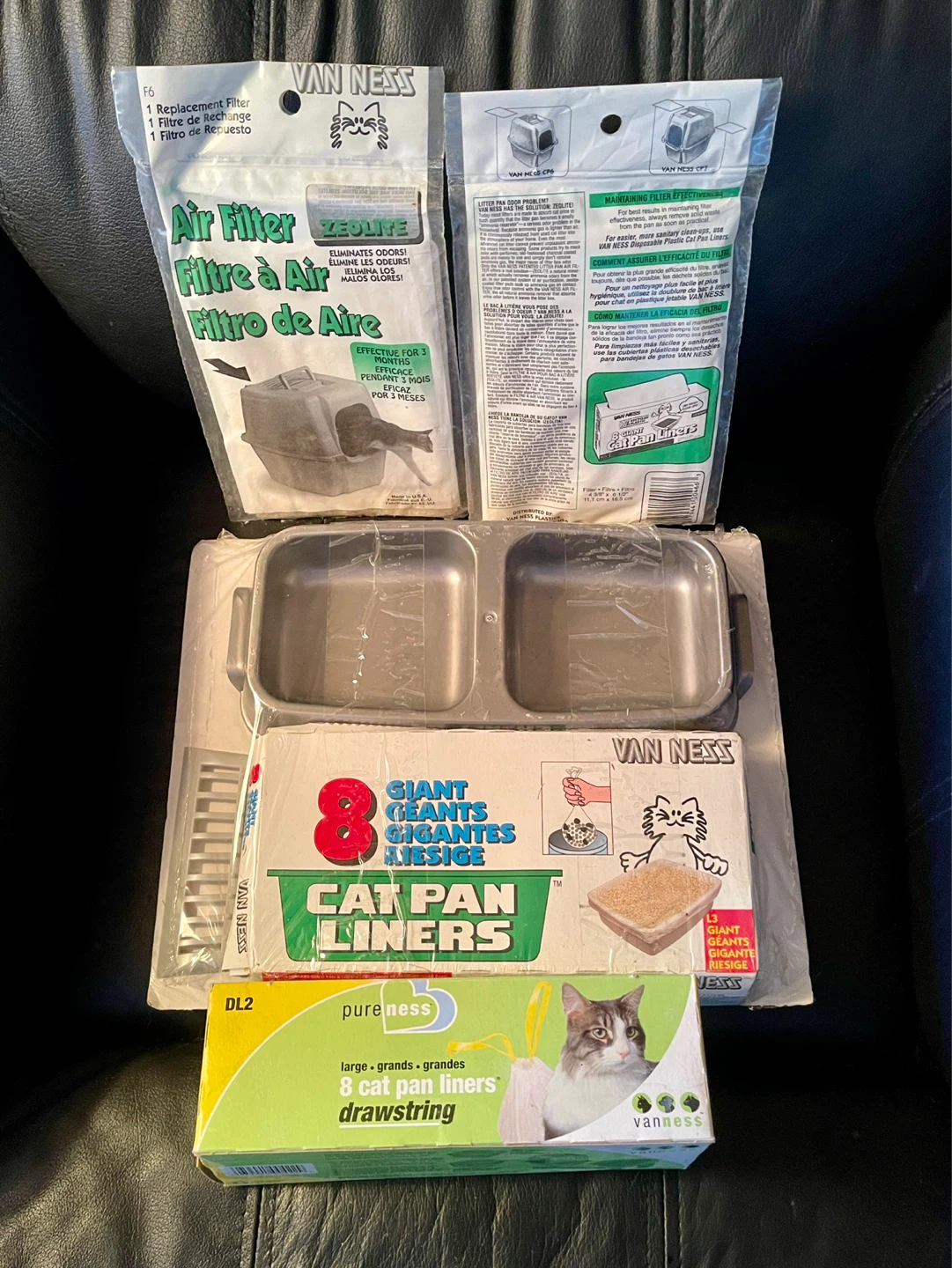 Van Ness Cat Pan Liners, Scoop, Bowl and Filters