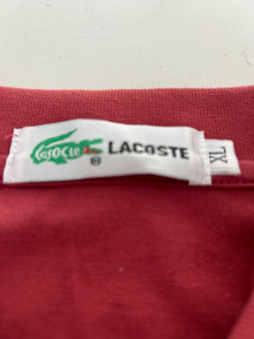 Lacoste Men's dark rose Striped Polo Shirt XL - photo 3