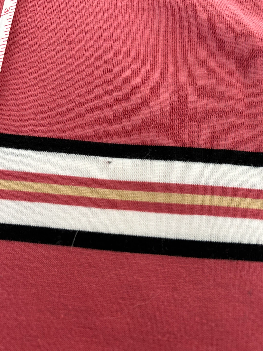 Lacoste Men's dark rose Striped Polo Shirt XL - photo 4