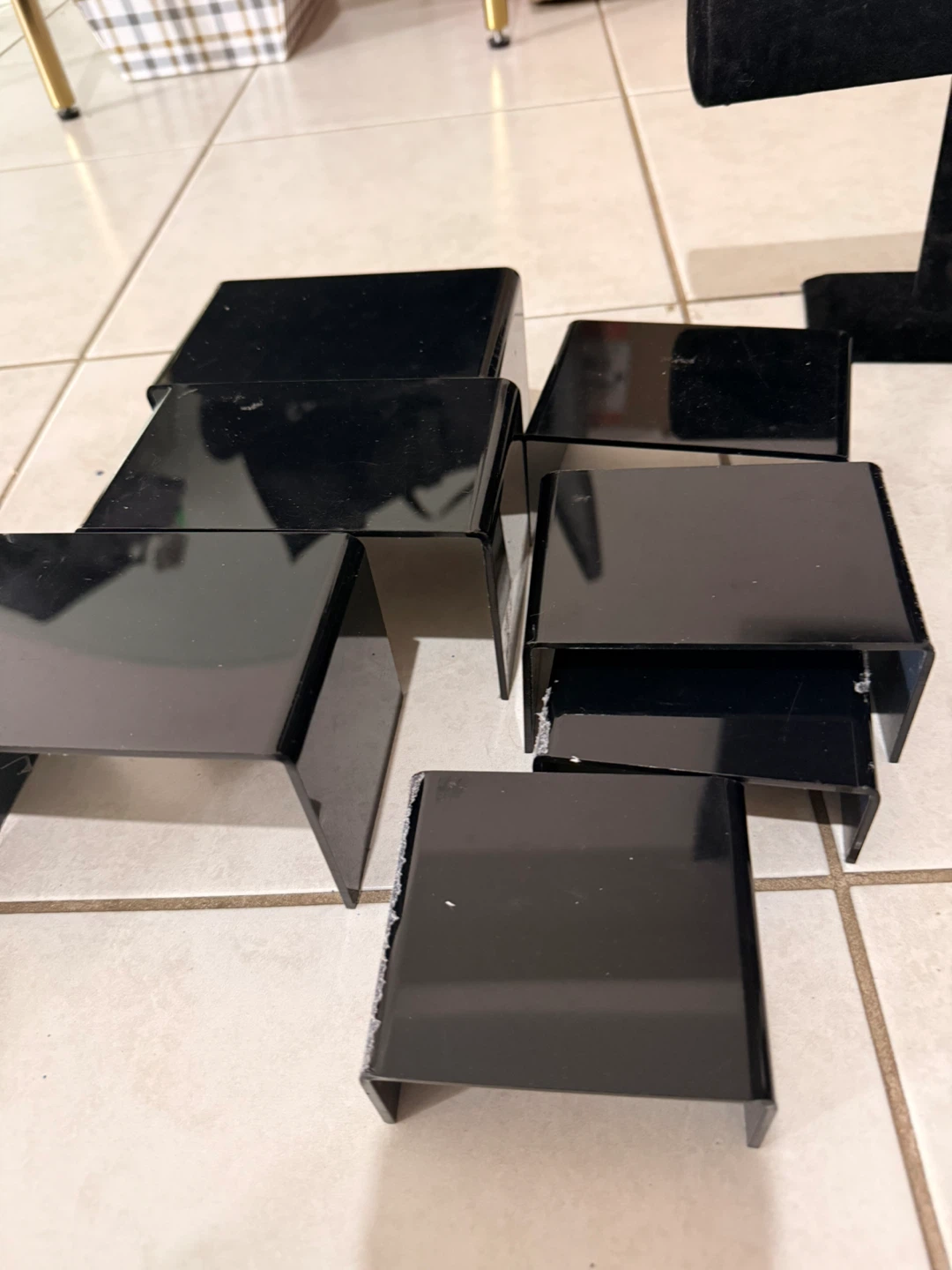 Black Display Risers for Jewelry or Small Items (Set of 6) - photo 3