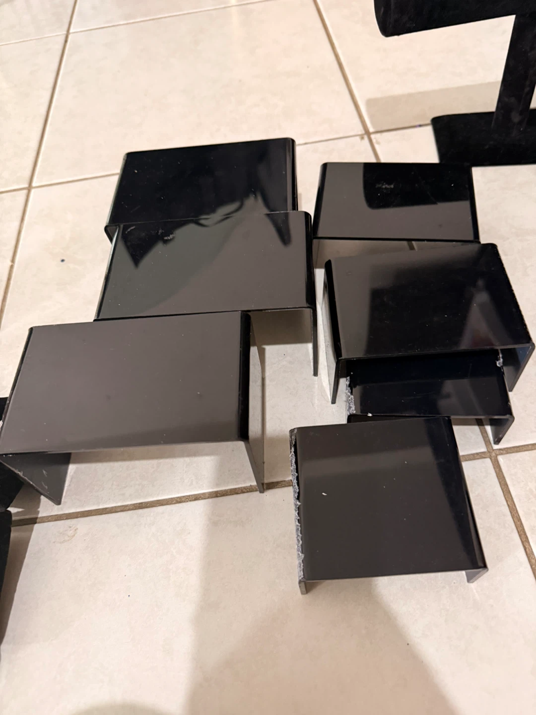 Black Display Risers for Jewelry or Small Items (Set of 6) - photo 2