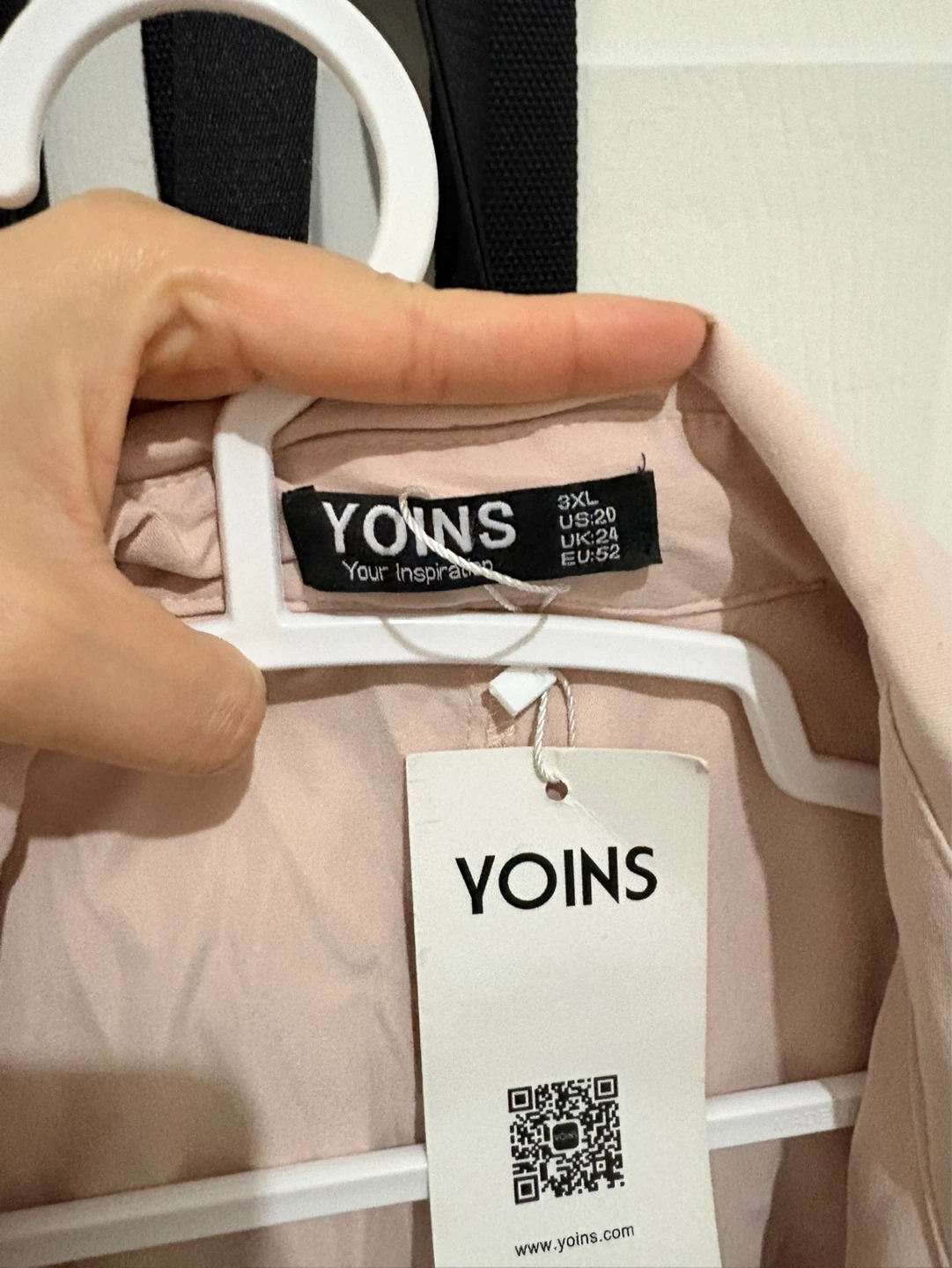 Women's Pink Double-Breasted Trench Coat Size 3XL - photo 5
