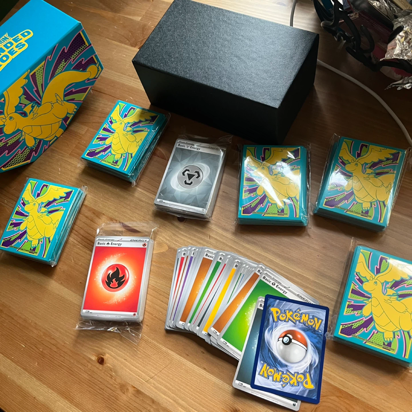 New Pokemon Ascended Heroes Sleeves + Energy Card Bundle
