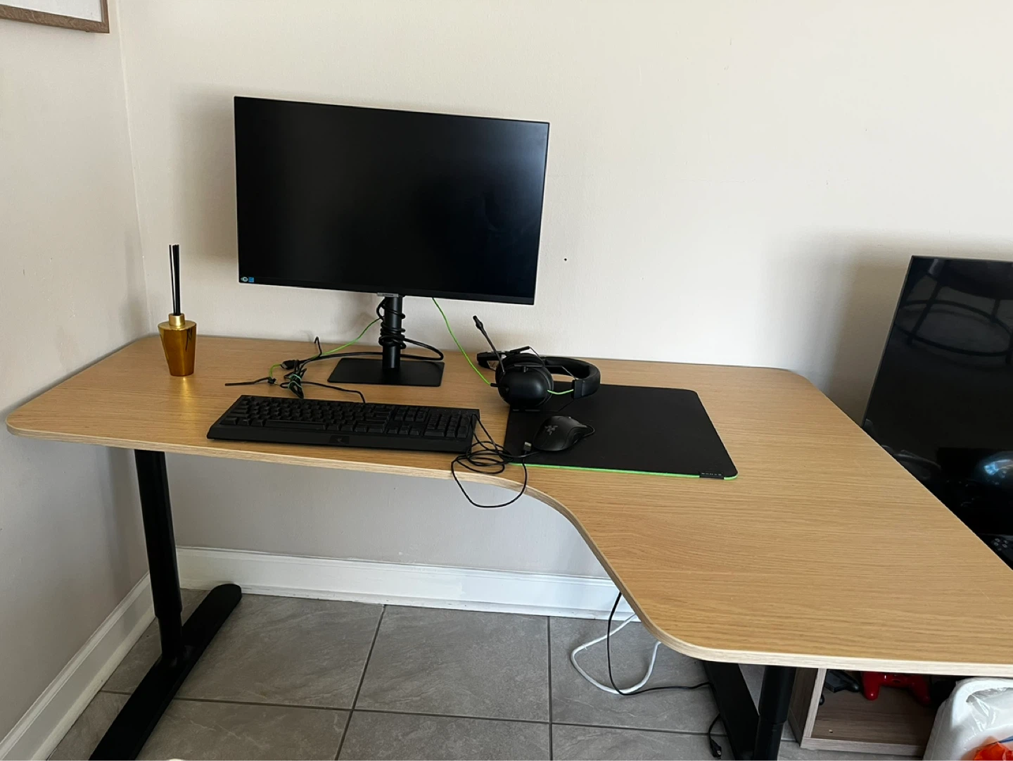 Wooden desk