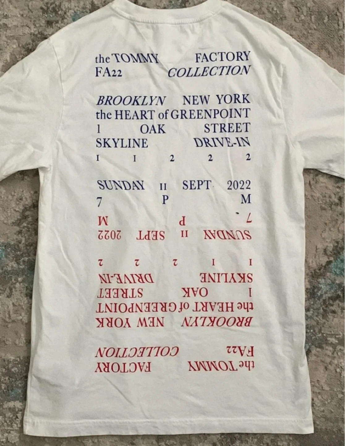 Limited Edition 'The Tommy Factory Fall 2022 Collection' T-Shirt - photo 3