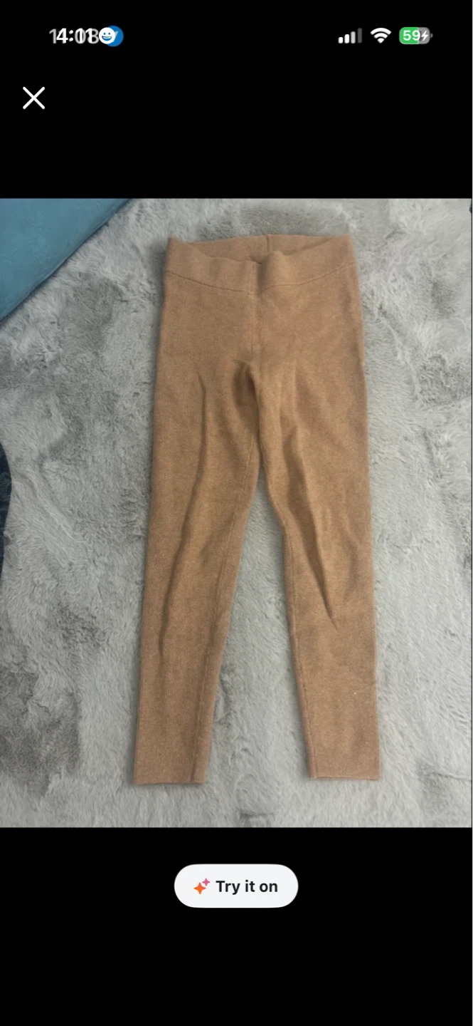 Camel Knit Leggings