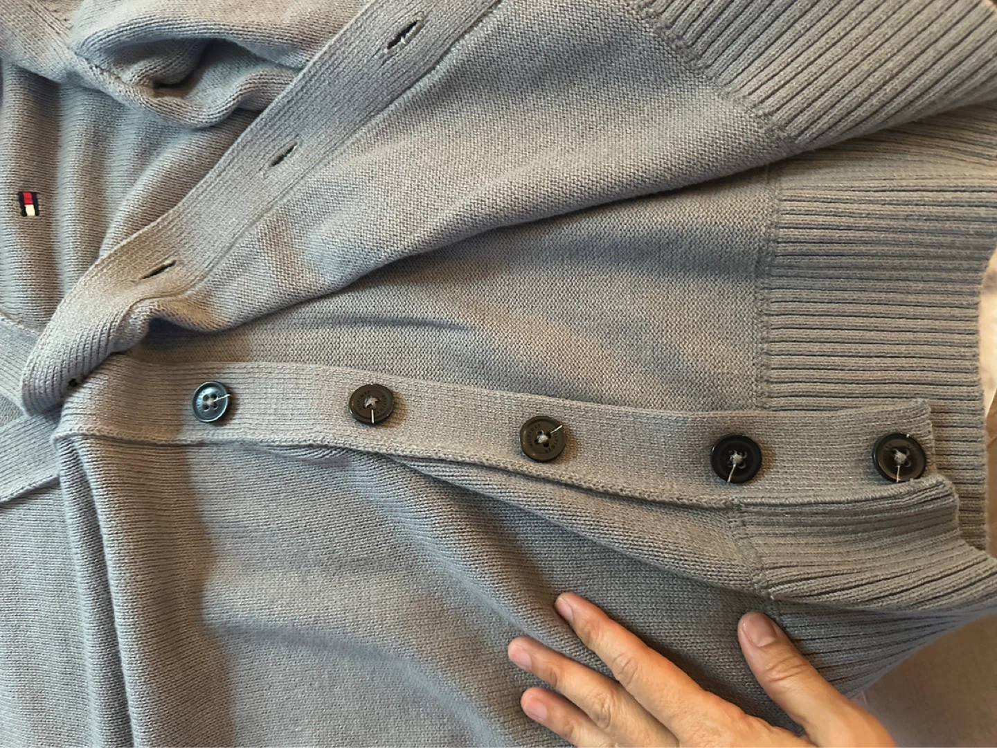 For Sale: [Tommy Hilfiger Men's V-Neck Cardigan - gley - photo 5