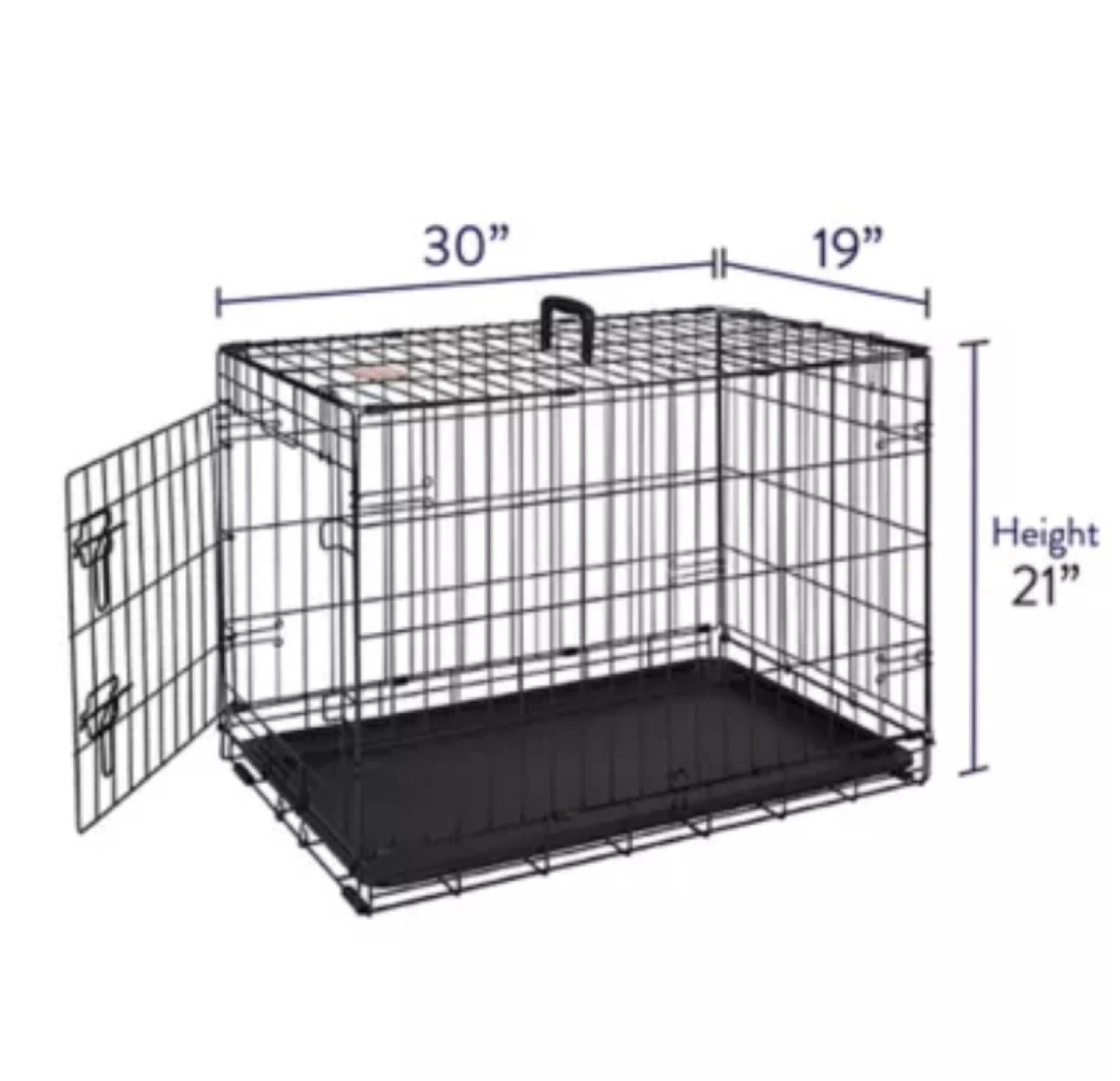 30" Folding Dog Crate with Leak-Proof Pan - photo 2