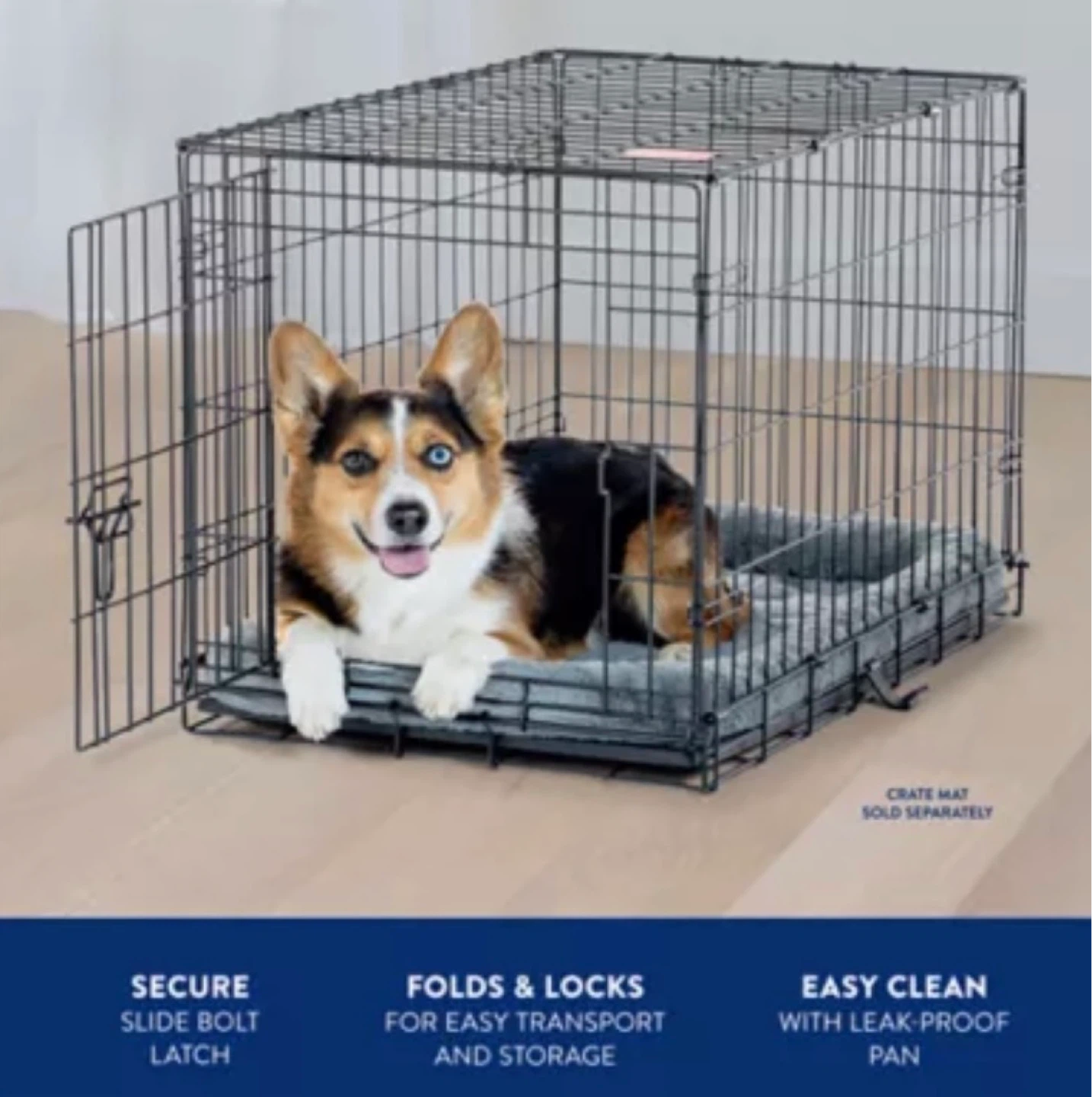 30" Folding Dog Crate with Leak-Proof Pan - photo 3