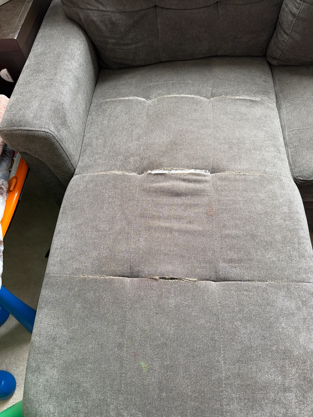 Grey Sectional Sofa with Storage - photo 3