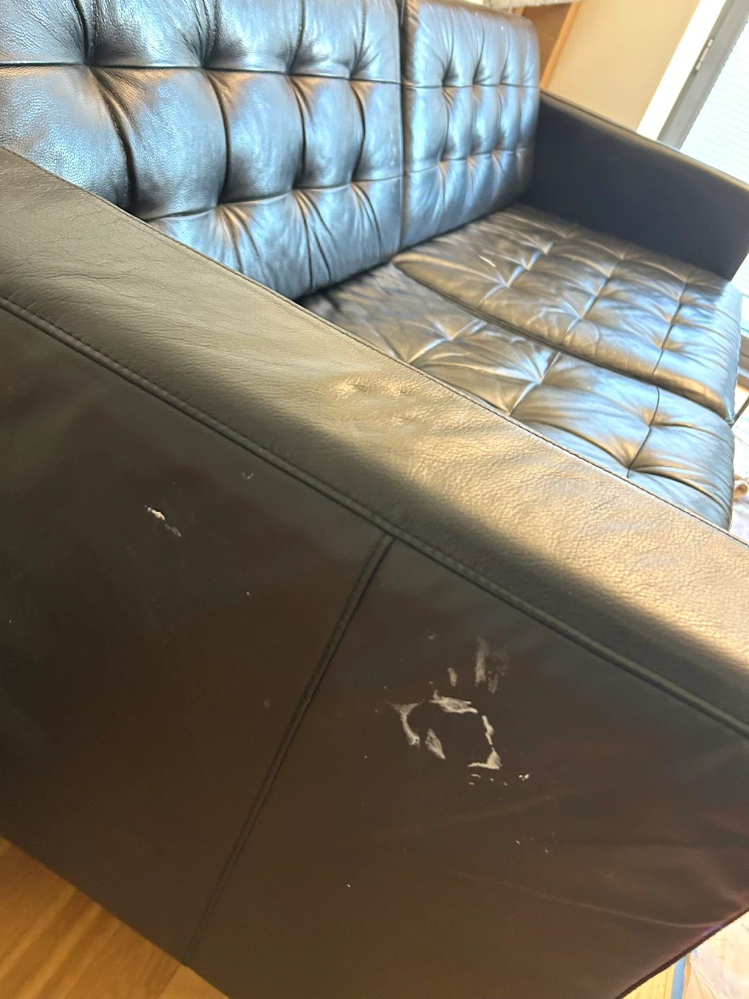 Ikea Morabo Leather Sofa - photo 3