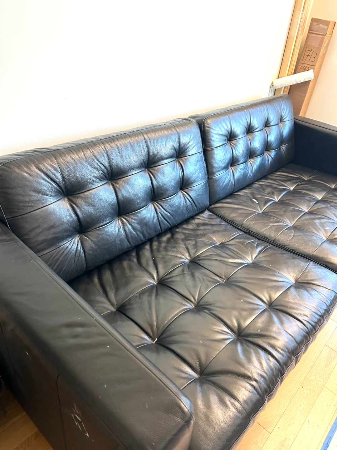 Ikea Morabo Leather Sofa - photo 2