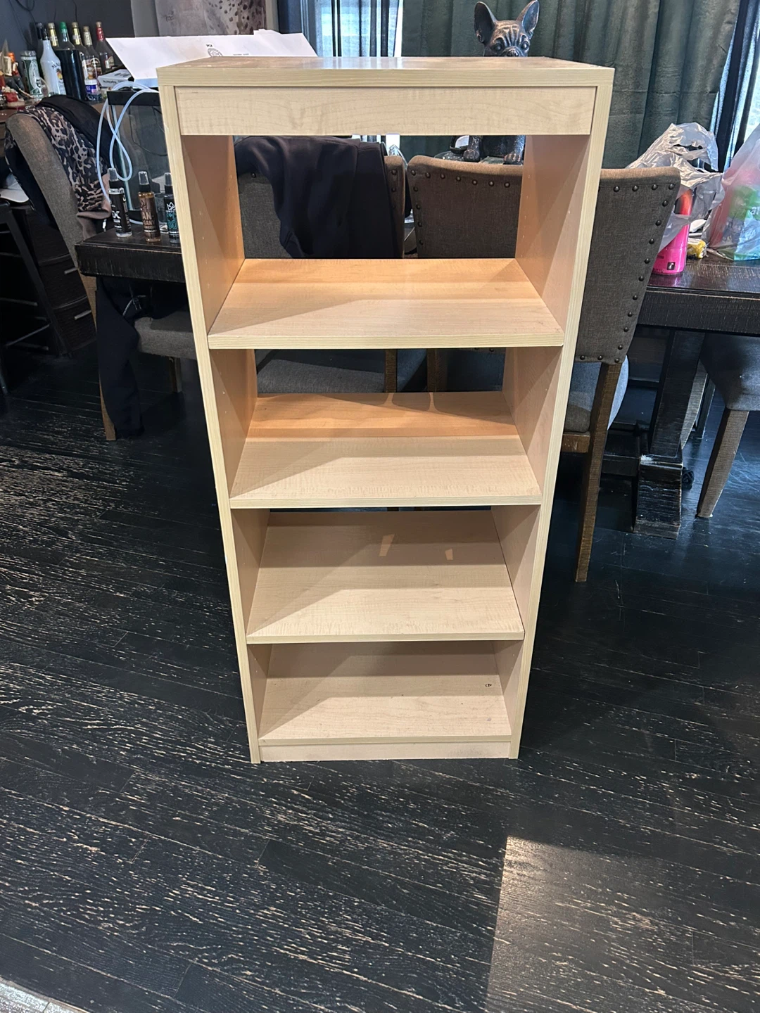 Wooden 4-Shelf Bookcase
