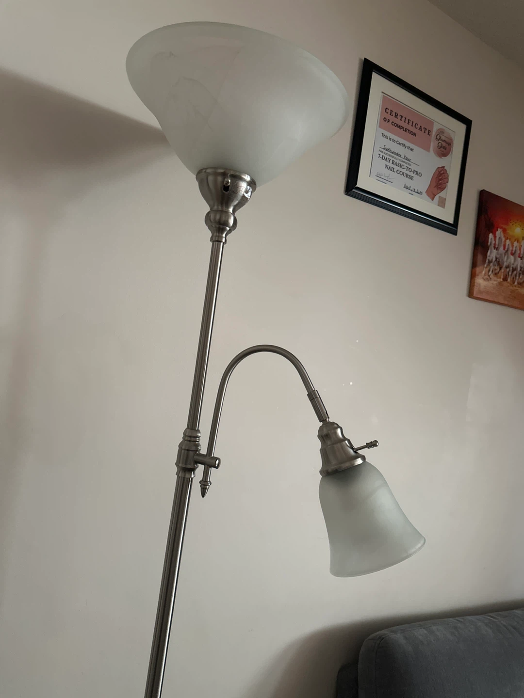 Floor Lamp with Adjustable Reading Light - photo 3