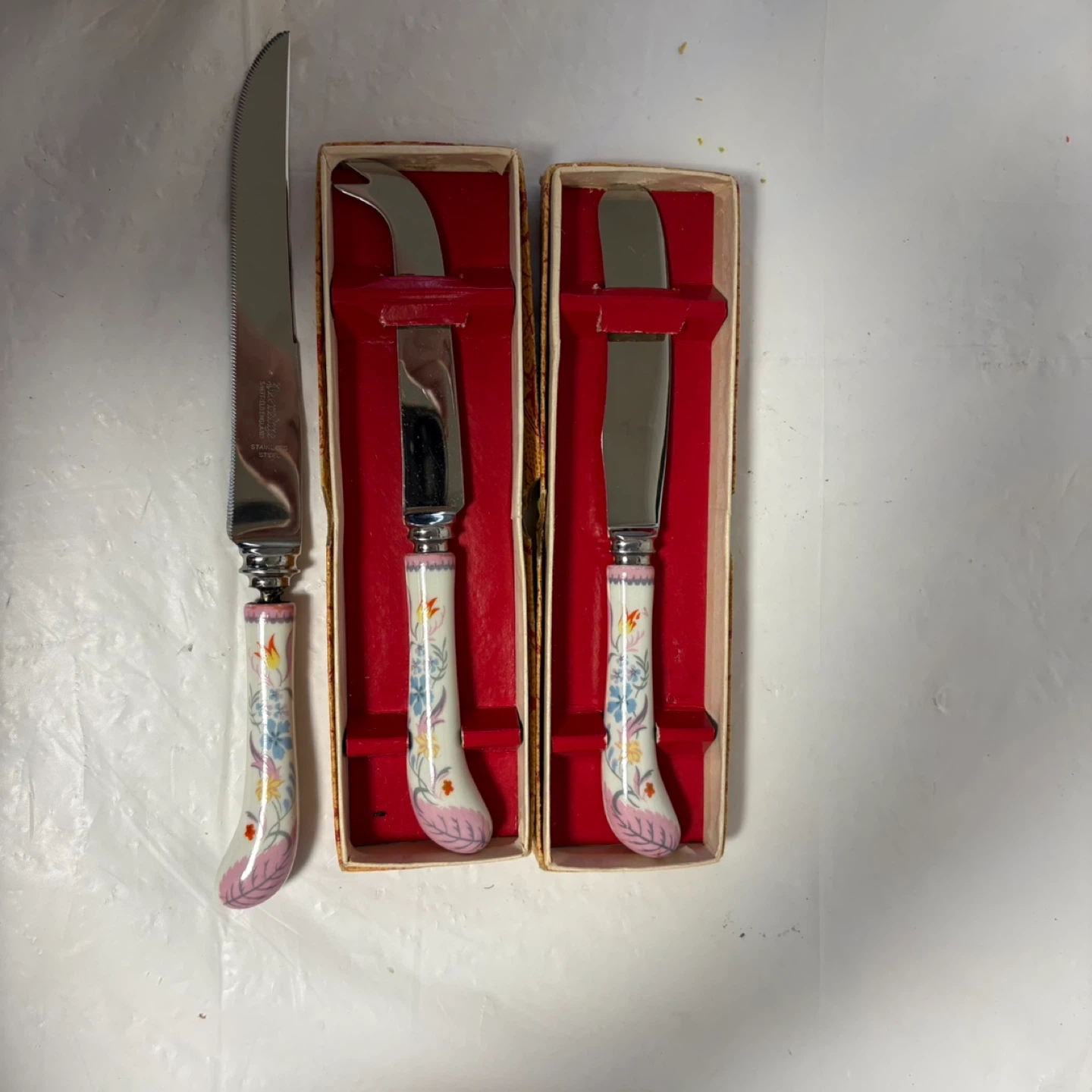 Sheffield England Stainless Steel Fruit Knives Set of 3 - photo 2