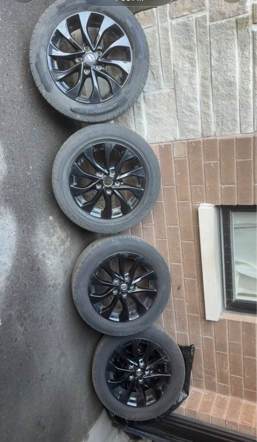 Set of 4 Black Alloy Rims