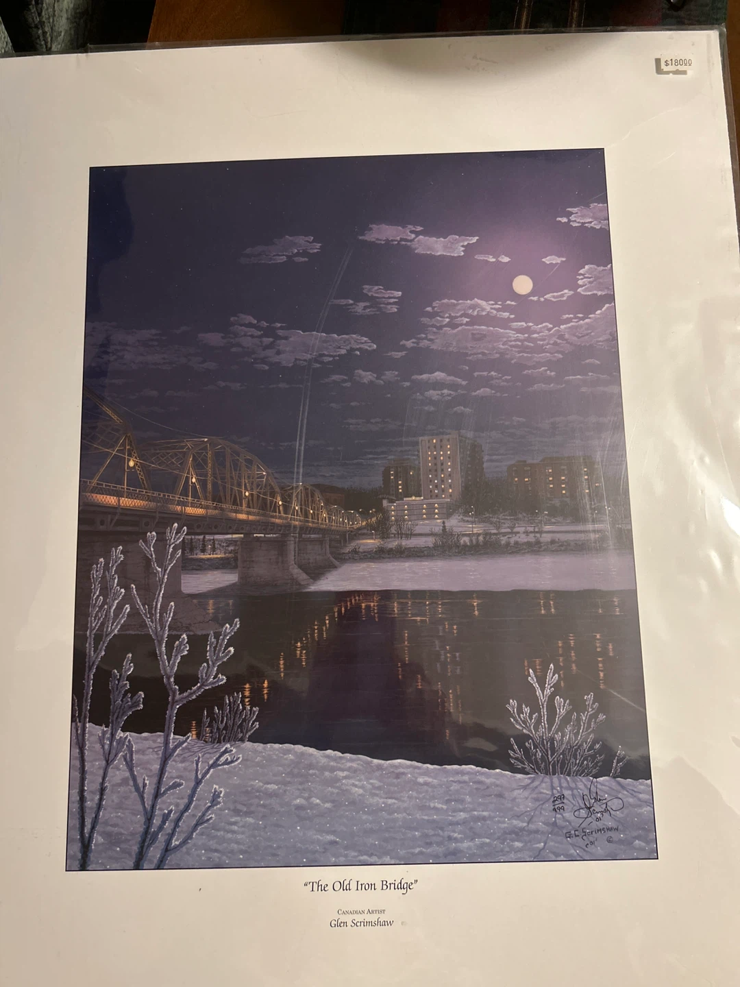 Glen Scrimshaw "The Old Iron Bridge" Limited Edition Lithograph