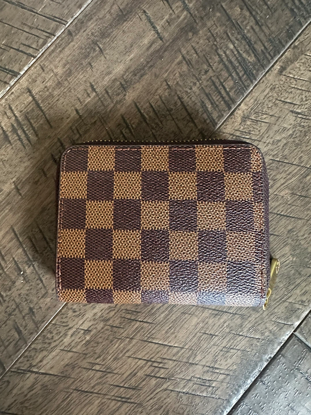 Checkered Coin Purse