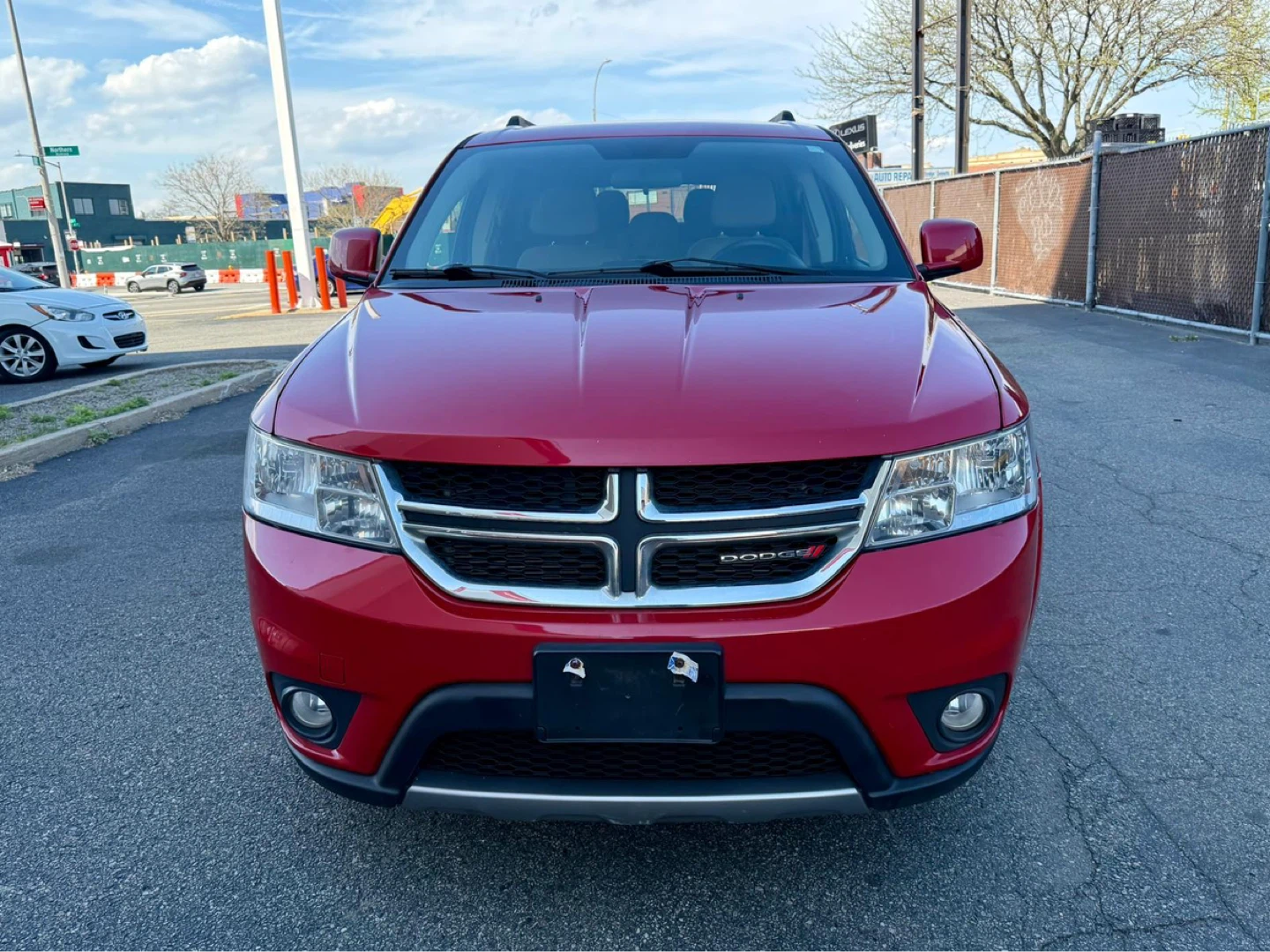 Red Dodge Journey SUV 2014