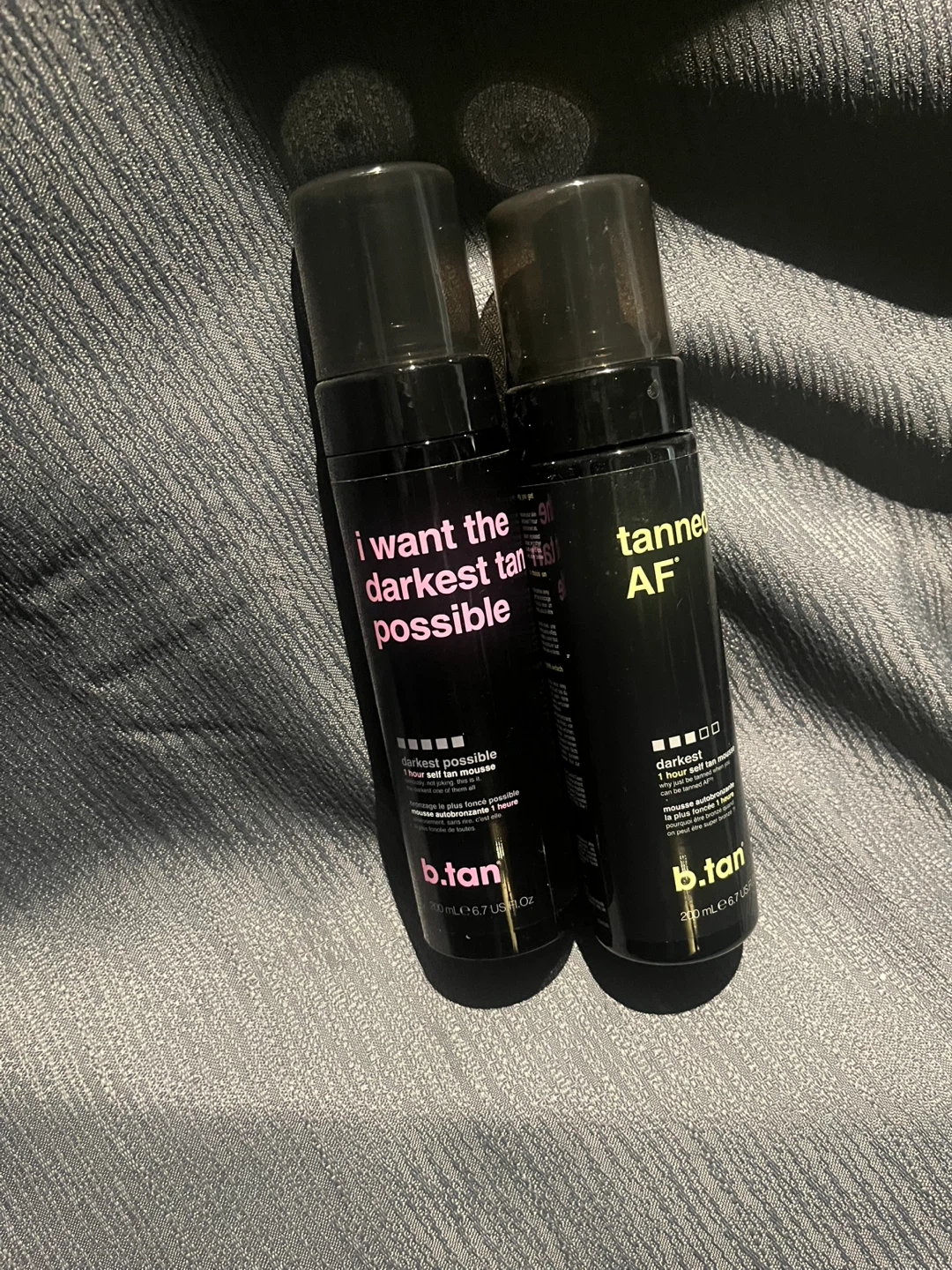 b.tan Tanned AF Darkest Possible 1 Hour Tan Mousse (2x 200ml)
