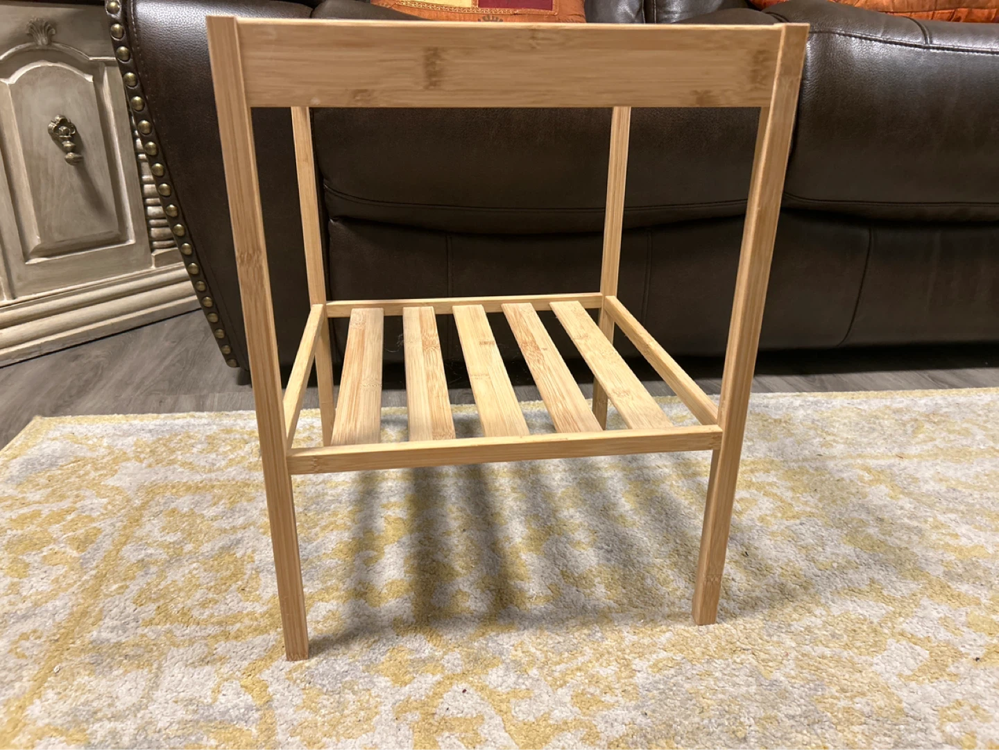 IKEA NESNA Side Table with Glass Top - photo 2
