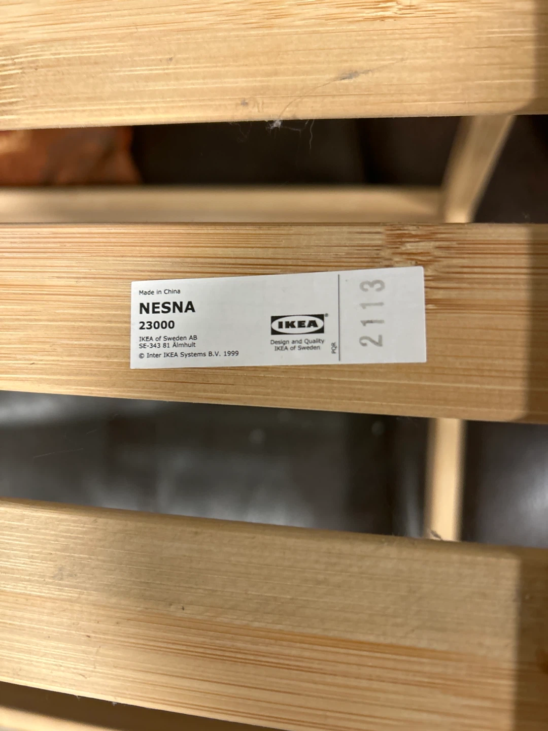 IKEA NESNA Side Table with Glass Top - photo 3