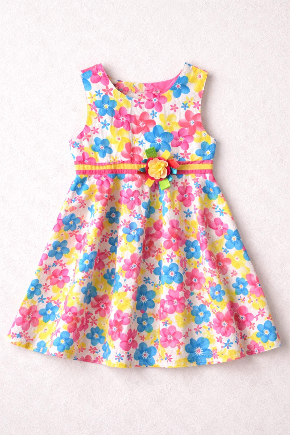 Floral Dress with Flower Accent