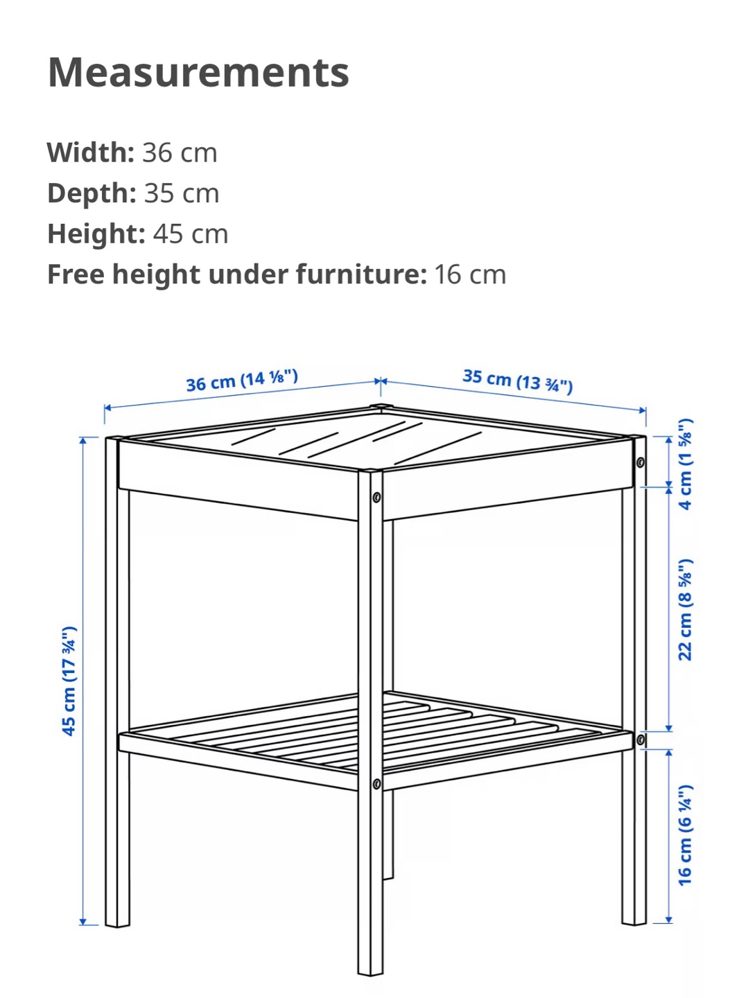 IKEA NESNA Side Table with Glass Top - photo 4