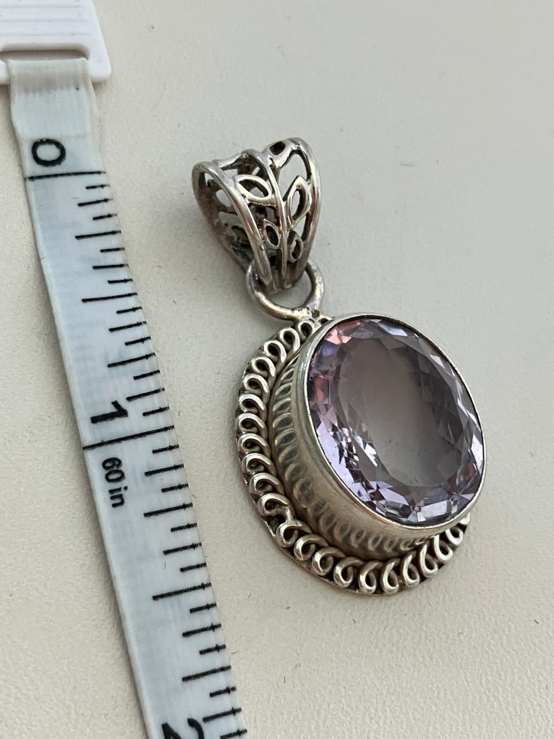 Sterling Silver Pendant with Amethyst - photo 3