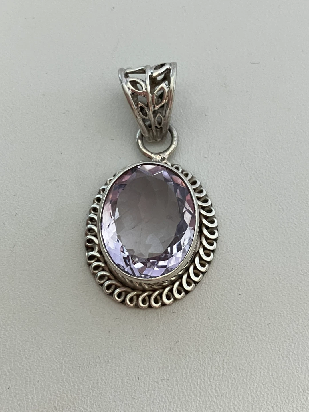 Sterling Silver Pendant with Amethyst - photo 2