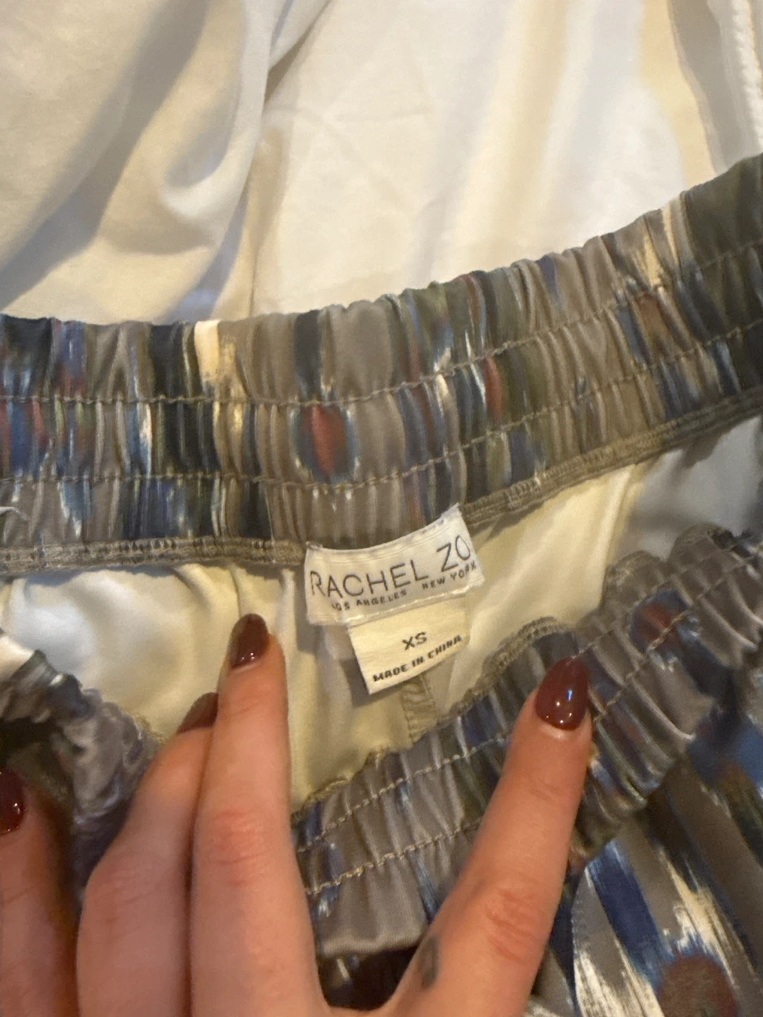 Rachel Zoe Women's XS Patterned Elastic Waist Pants - photo 2